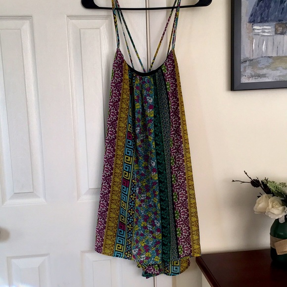 INTU Colorful Print Strappy Dress S - Picture 1 of 5